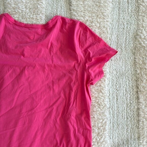CRZ YOGA Pima Cotton Short Sleeve Casual T-shirt Top, Pink, XL, nwot - Picture 6 of 7